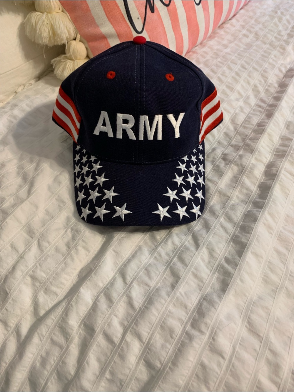 ARMY Embroidered Navy Baseball Cap with Stars & Stripes